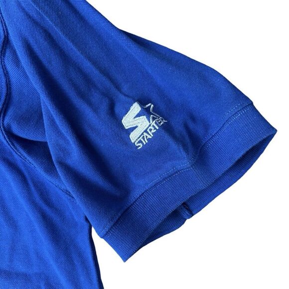 Vintage Dallas Mavericks Starter Men's XL Blue Polo Shirt Embroidered Logo - Picture 6 of 8